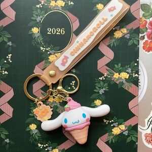 Cinnamoroll as an ice cream cone Keychain